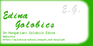 edina golobics business card